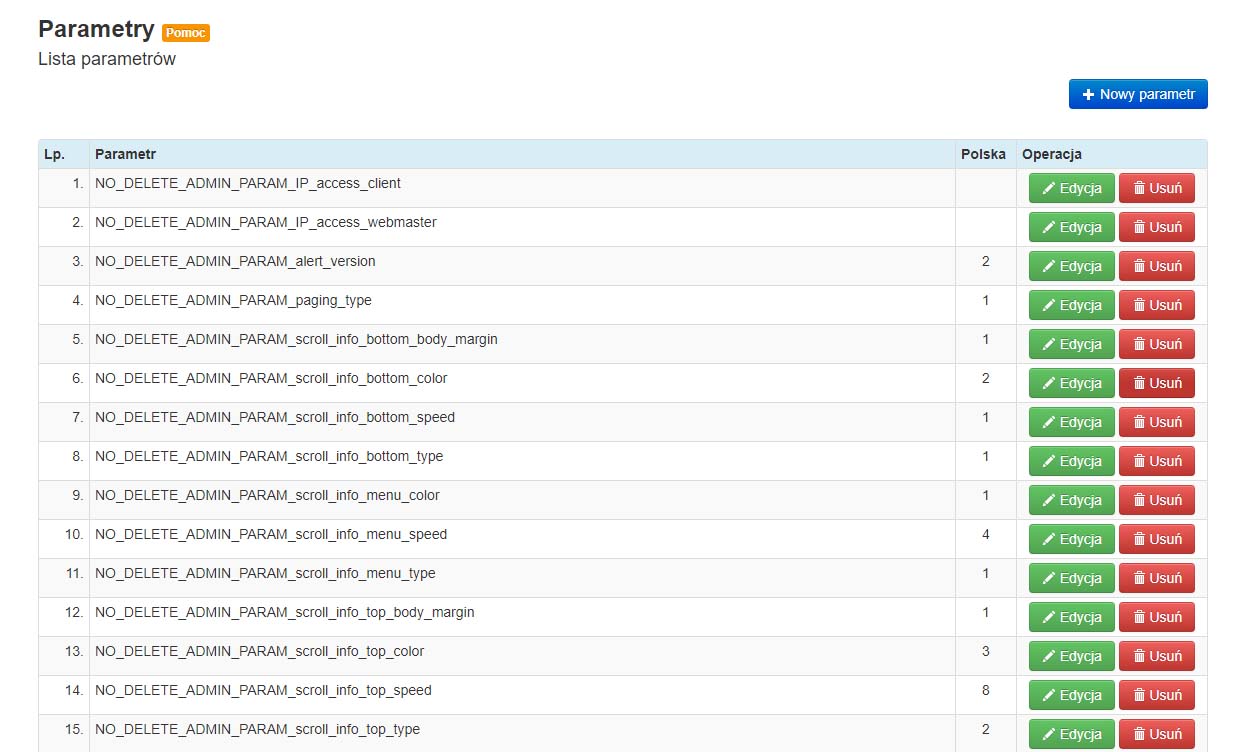 Pasek przewijany - dolny